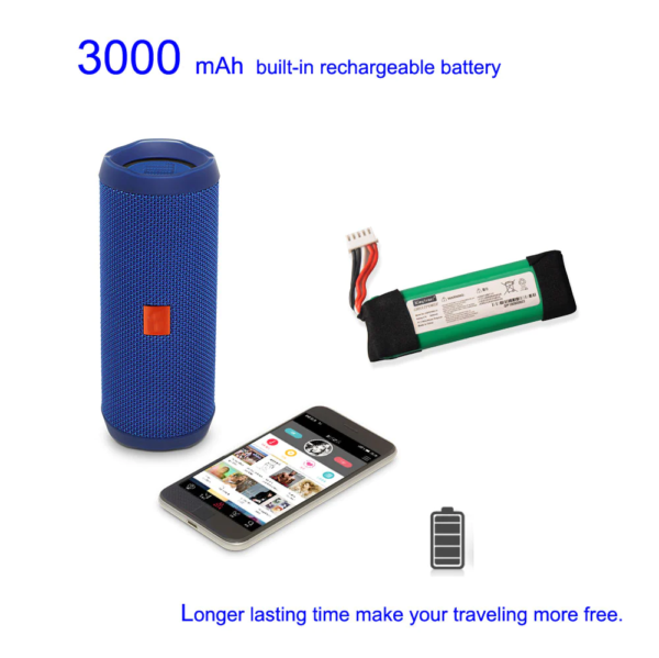 Batteria 3000mAh Per JBL Flip 4 E Flip 4 Special Edition | Sostituisce GSP872693 01/03A E P763098 03A