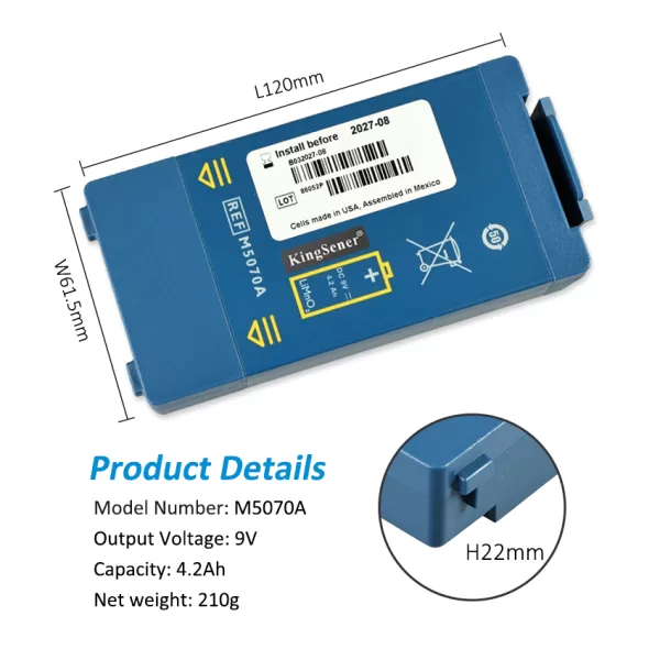 M5070A-Battery-For-Philips-HeartStart-Home-Defibrillator-02