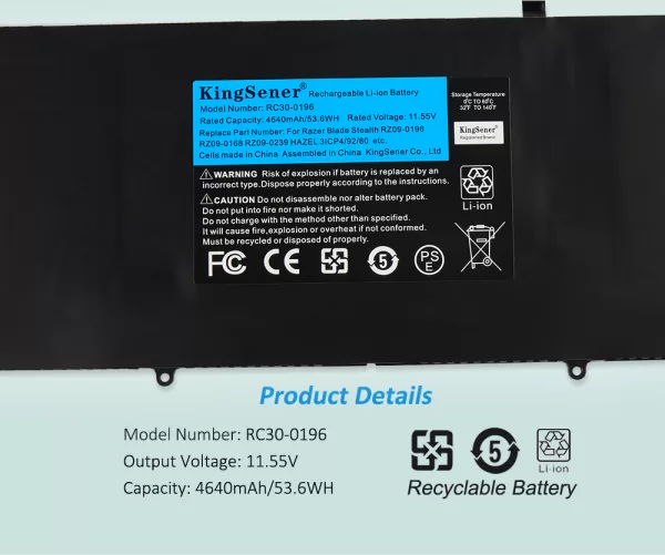 HAZEL RC30-0196-Battery-For-Razer-3