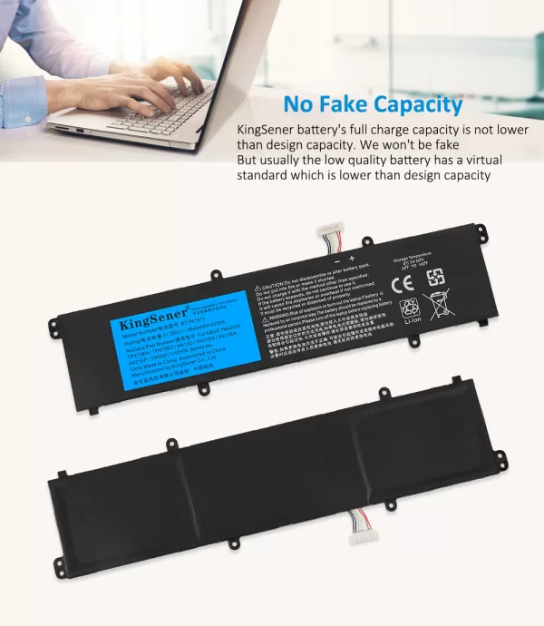 Batteria FlyZythrol 42Wh B31N1911 Per Asus Vivobook 14 E Flip – Compatibile Con TP420, X421, M413 E Serie C31N1911