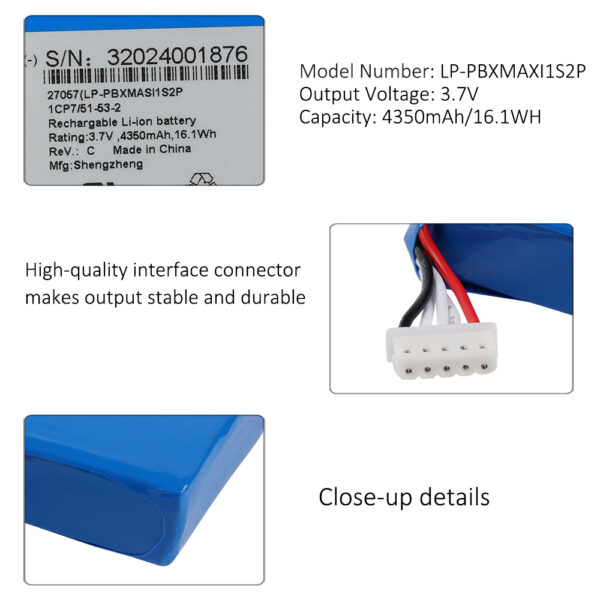 LP-PBXMAXI1S2P-4350mAh