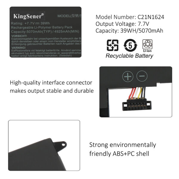 ASUS-C21N1624-39WH-Laptop-Battery