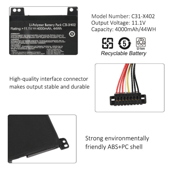 ASUS-C31-X402-4000mAh