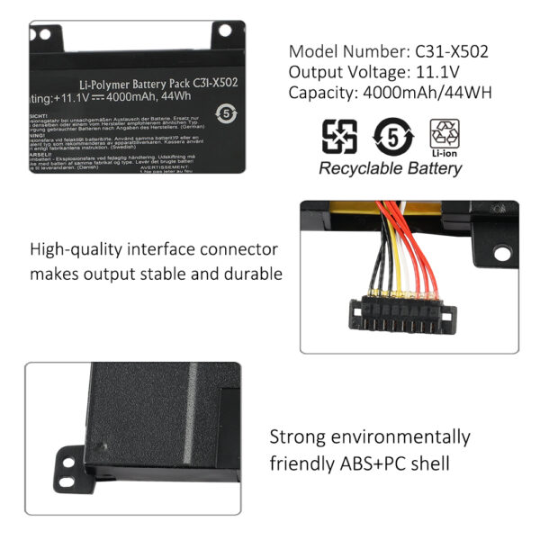 ASUS-C31-X502-4000mAh