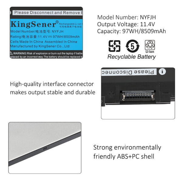 DELL-NYFJH-8509mAh-Laptop-Battery
