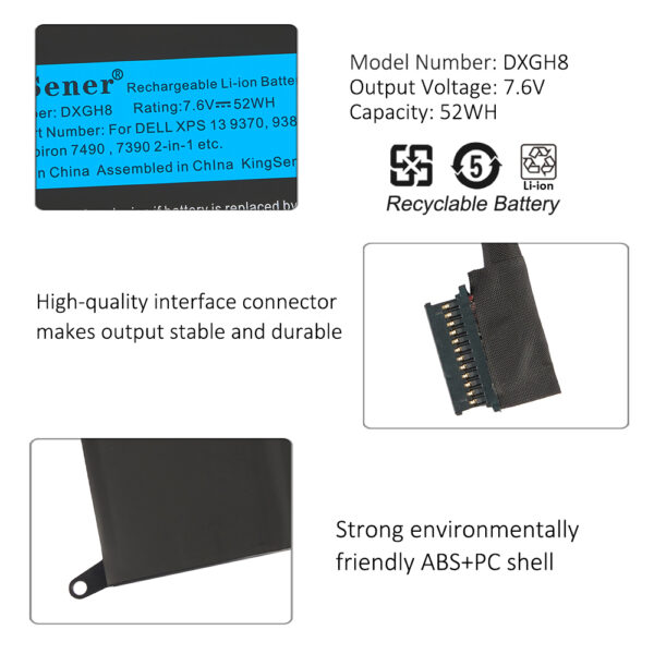DELL-DXGH8-52WH-Laptop-Battery