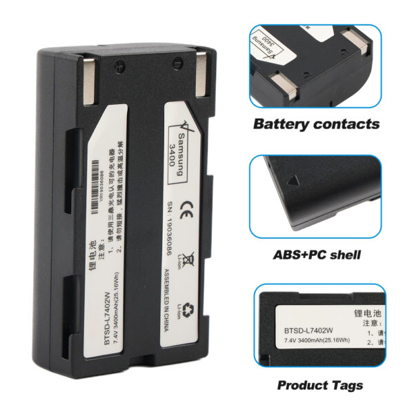 South-BTSD-L7402W-3400mAh-Total-Station-Battery