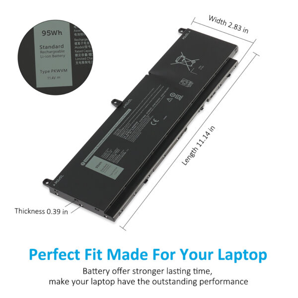 Dell-PKWVM-11.4V-95WH-Laptop-Battery