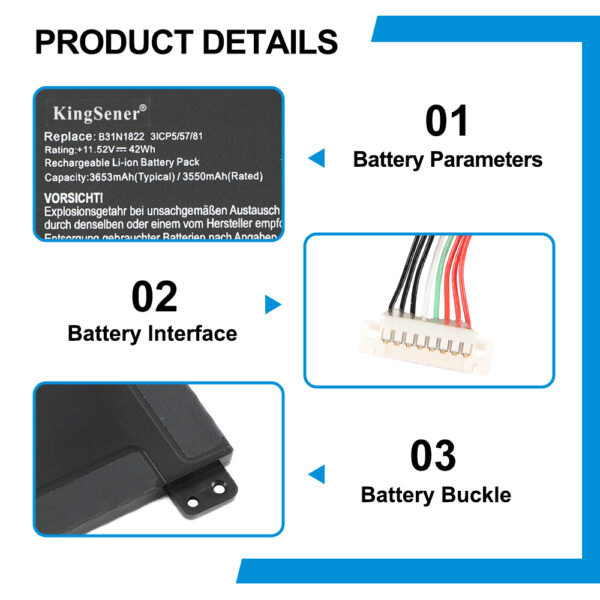 ASUS-B31N1822-3653mAh
