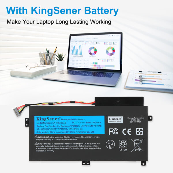 Kingsener-AA-PBVN3AB-laptop battery-3780mAh