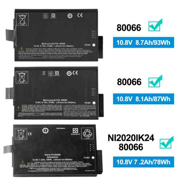 80066-10.8V-8700mAh-Medical-Battery