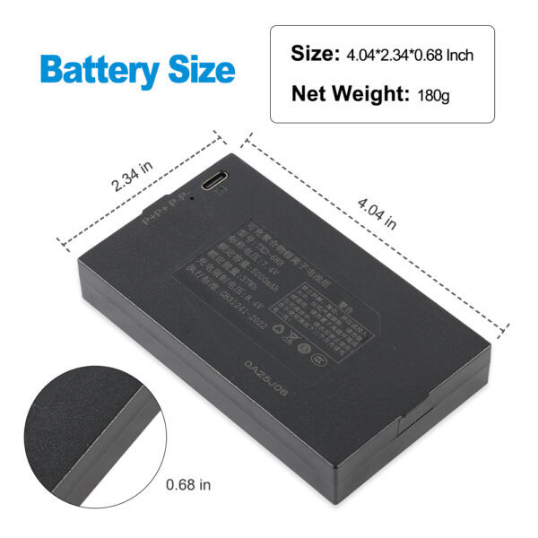 TXD-68B-5000mAh-Smart-Door-Lock-Battery