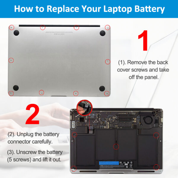 Apple-A1496-7.6V-7150mAh-Macbook-Battery