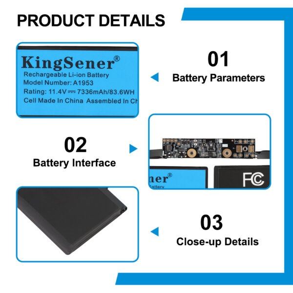Apple-A1953-11.4V-7336mAh-Macbook-Battery