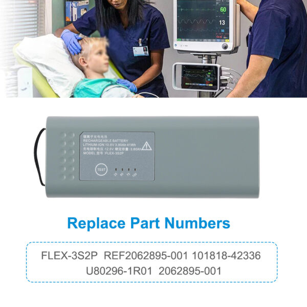 FLEX-3S2P-10.8V-41Wh-Medical-Battery