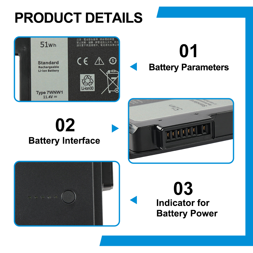 Dell-7WNW1-51Wh-Laptop-Battery