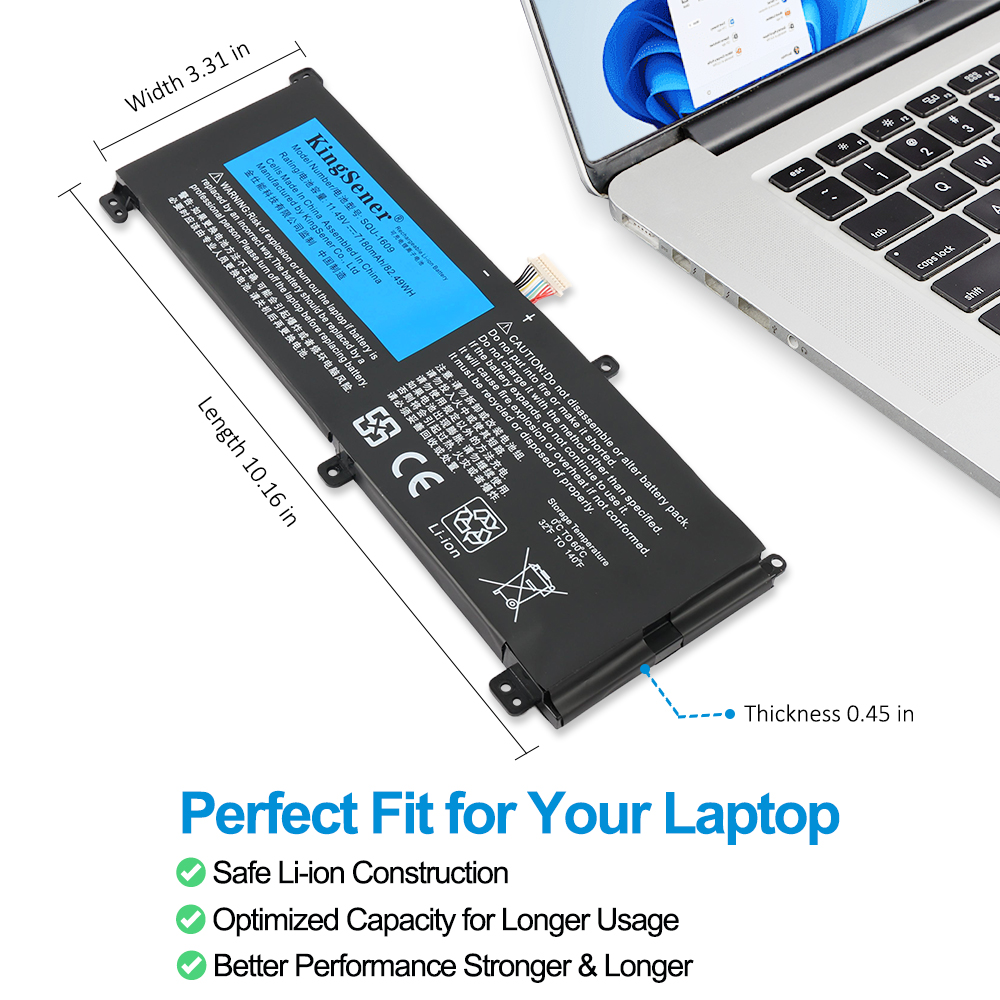 Hasee-SQU-1609-7180mAh-Laptop-Battery