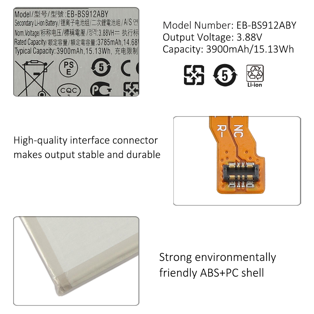 Samsung-EB-BS912ABY-3.88V-15.13WH-Phone-Battery