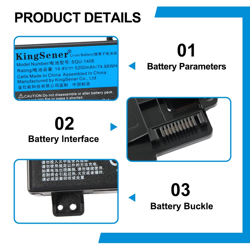 ThundeRobot-SQU-1406-14.4V-5.2Ah-Laptop-Battery