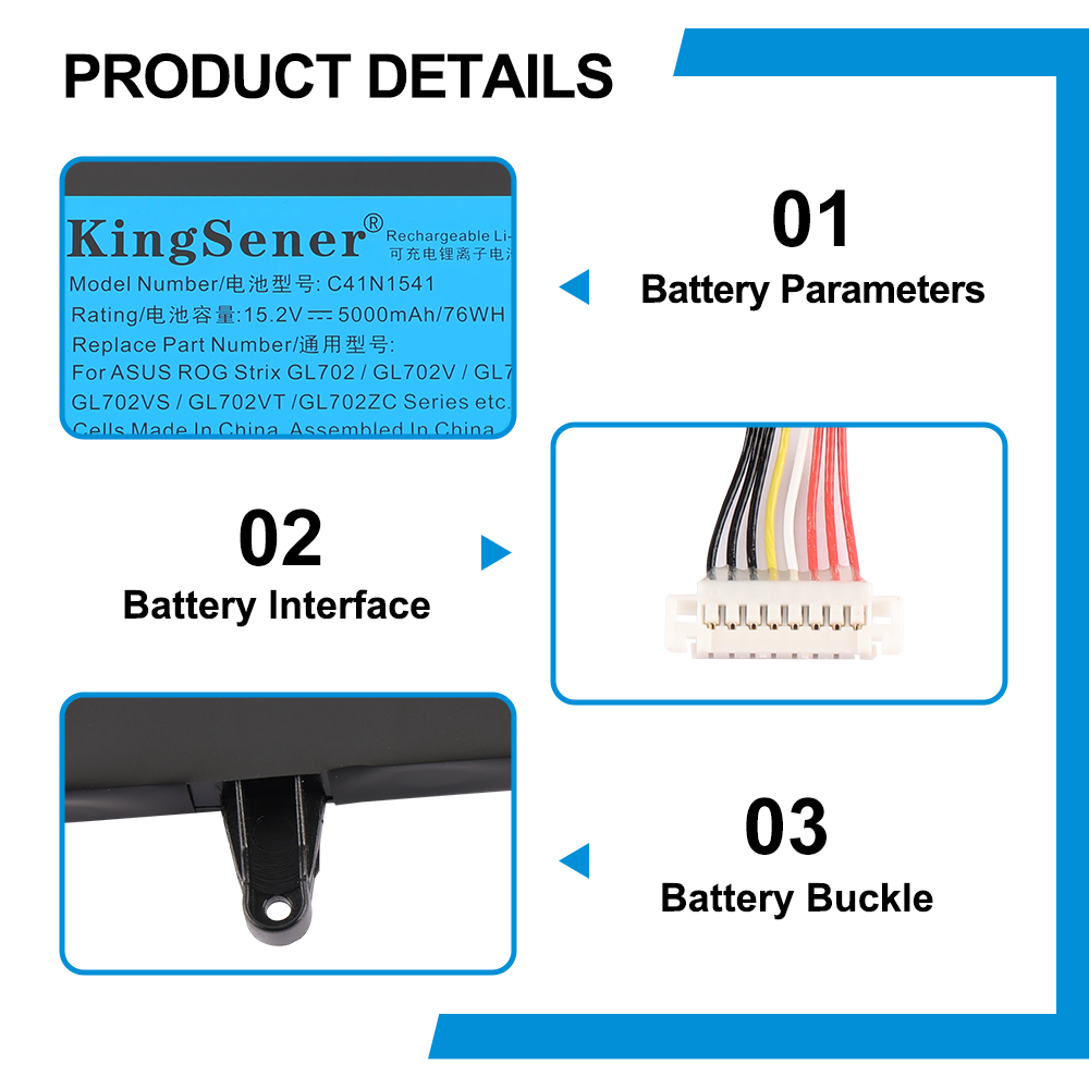ASUS-C41N1541-76Wh-Laptop-Battery