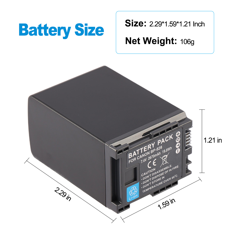 Canon-BP-828-7.4V-19.8Wh-Camera-Battery