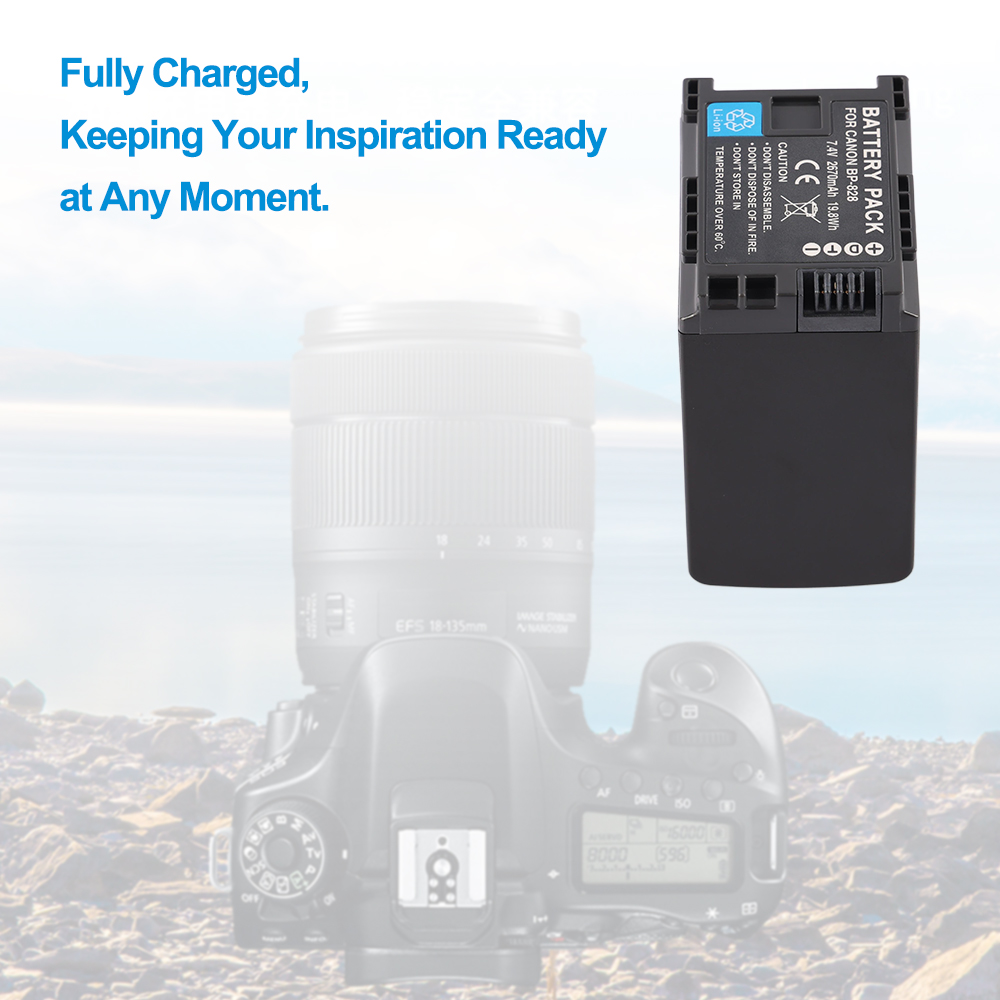 Canon-BP-828-7.4V-19.8Wh-Camera-Battery