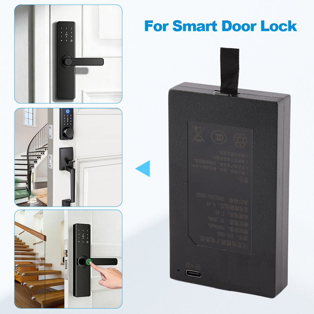 ZNS-09B-7.4V-37Wh-Smart-Door-Lock-Battery