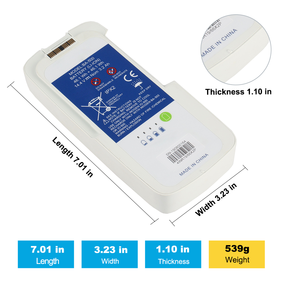 Inogen-BA-500-14.4V-3200mAh-Medical-Battery