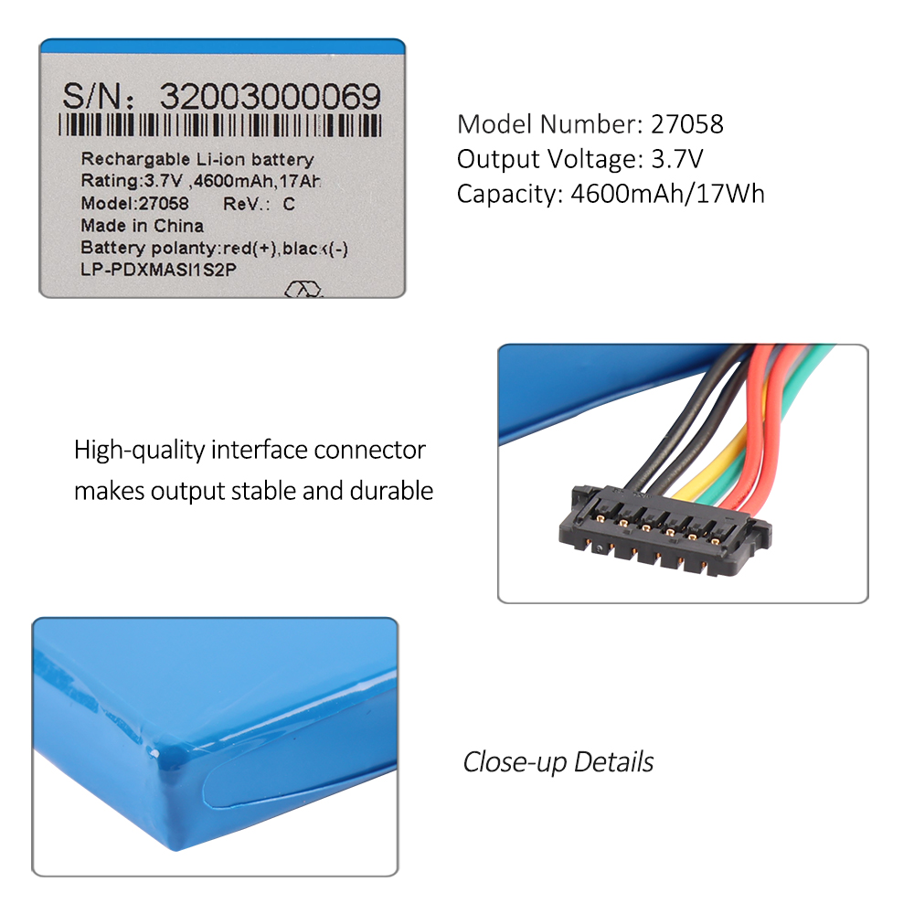 Masimo-27058-3.7V-17Wh-Medical-Battery