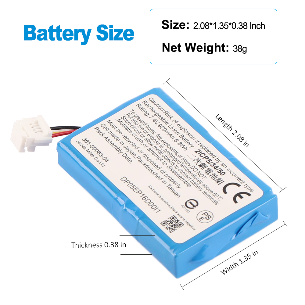 BMW-361-00063-04-7.4V-6.8Wh-Medical-Battery