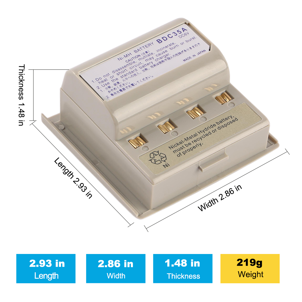 BDC35A-6V-16.2Wh-Total-Station-Battery