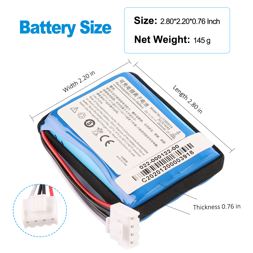 Mindray-LI13S001A-11.1V-27.75Wh-Medical-Battery
