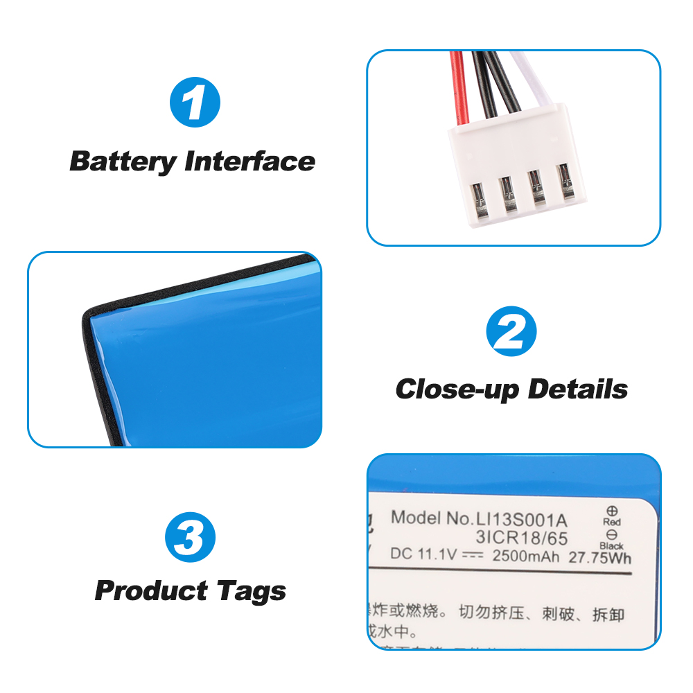 Mindray-LI13S001A-11.1V-27.75Wh-Medical-Battery