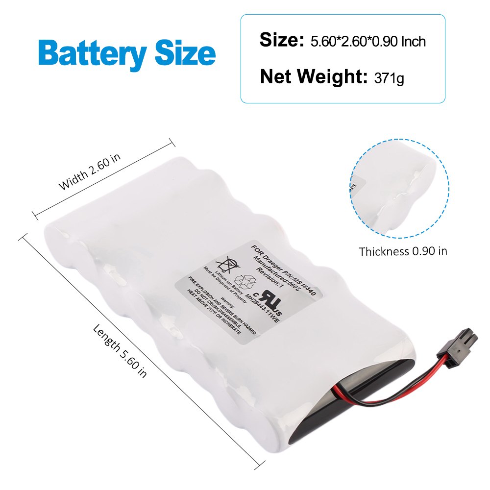 Draeger-MS18340-14.4V-74.88Wh-Medical-Battery