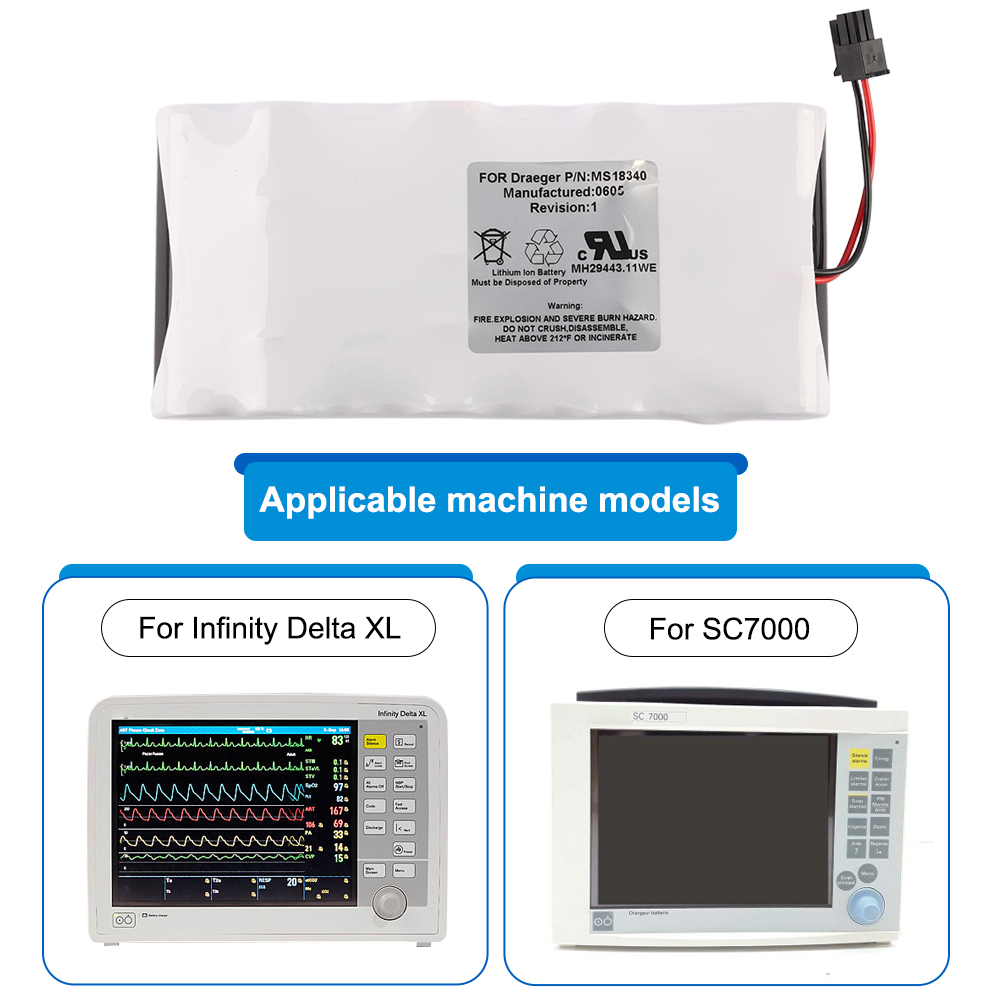 Draeger-MS18340-14.4V-74.88Wh-Medical-Battery