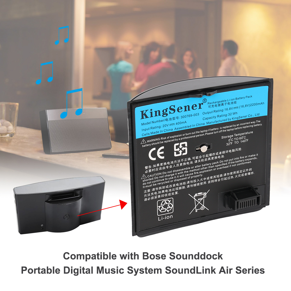 BOSE-300769-003-16.8V-32WH-Speaker-Battery