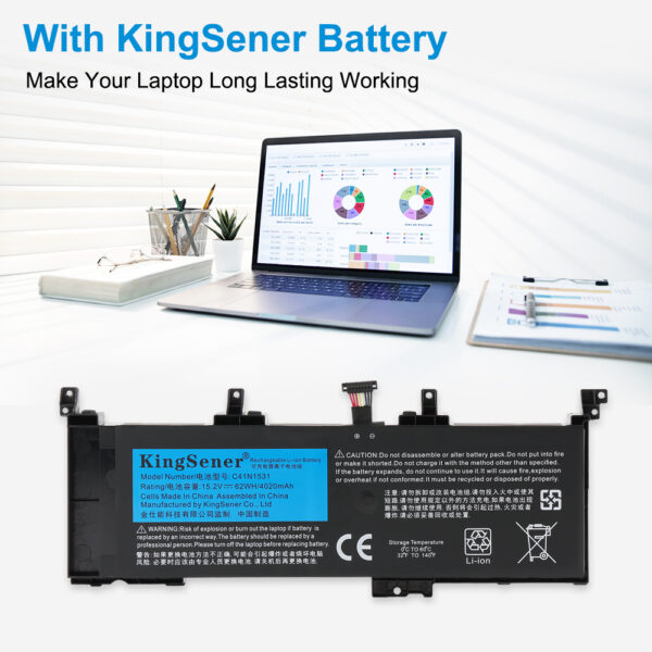 ASUS-C41N1531-15.2V-62Wh-Laptop-Battery