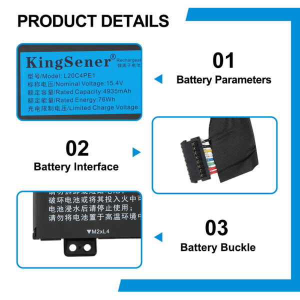Lenovo-L20C4PE1-15.4V-76WH-Laptop-Battery-3C