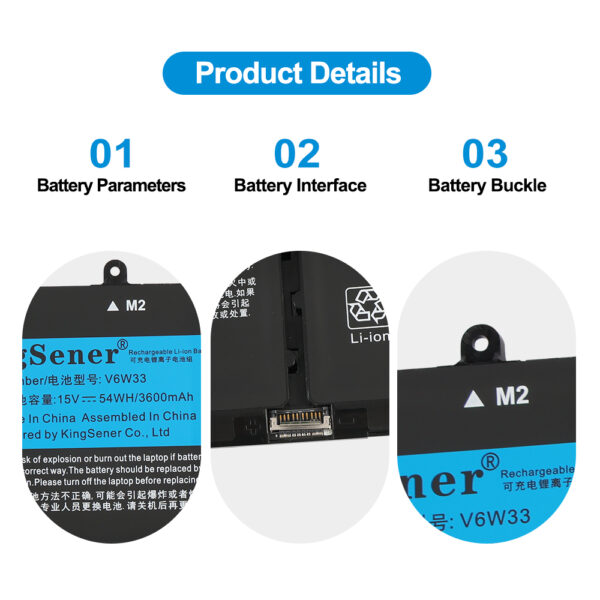 Dell-V6W33-15V-54Wh-Laptop-Battery