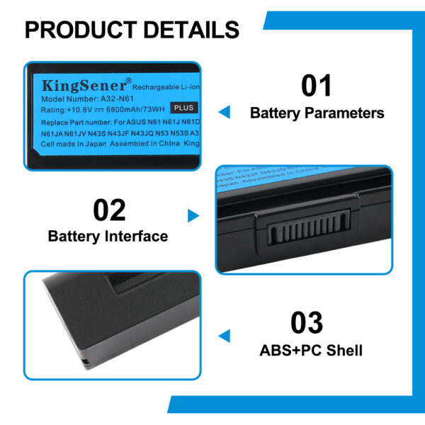 ASUS-A32-N61-10.8V-56Wh-Laptop-Battery