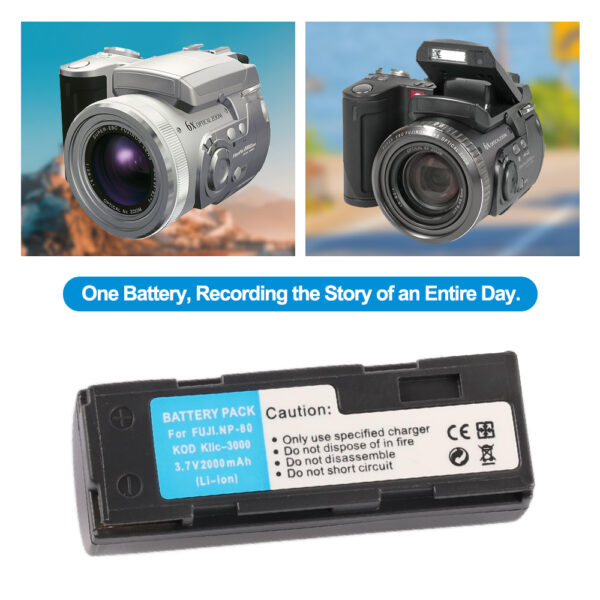 Fuji-NP-80-3.7V-7.4Wh-Camera-Battery