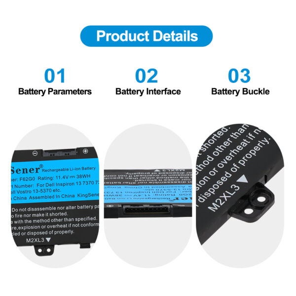 Dell-F62G0-11.4V-38Wh-Laptop-Battery