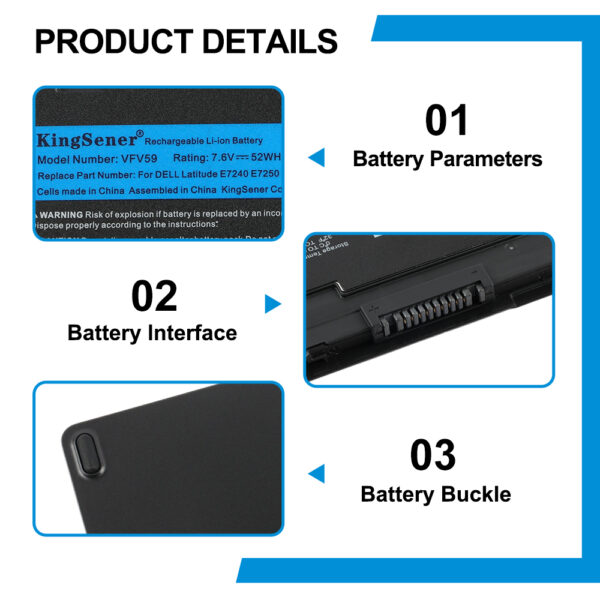 Dell-VFV59-7.6V-52Wh-Laptop-Battery